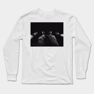 My Boogie Shoes - Black And White Long Sleeve T-Shirt